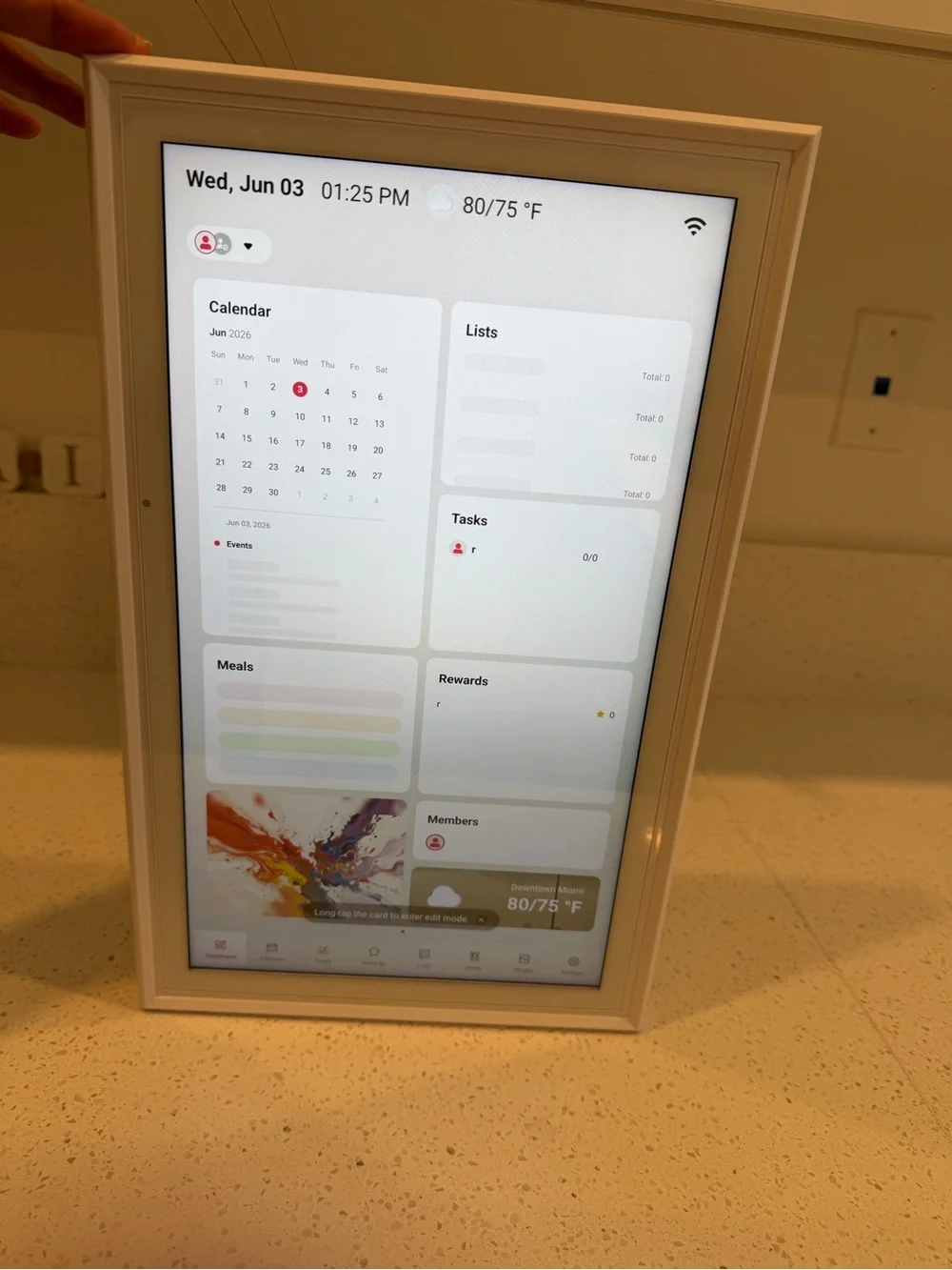 15.6-inch Calendar Display - White